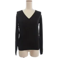 マックスマーラ MAX MARA Vネック ニット セーター 長袖 ウール 焦げ茶 ダークブラウン系 M ■ECT