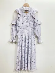 couture by rojita クチュールバイロジータ 花柄 Aライン ワンピース sizeF/ピンク ■■ レディース