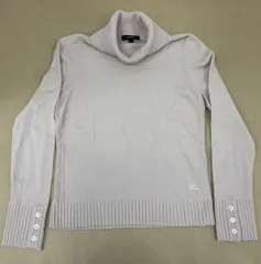 Burberry バーバリー タートルネックセーター ピンクベージュ サイズ2 【M4250-003】