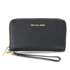 【新品】マイケルコース 長財布 レディース JET SET TRAVEL LG FLAT MF PHN CASE ブラック 35S9GTVE7L-BLACK MICHAEL KORS