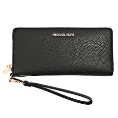 【新品】マイケルコース 長財布 レディース JET SET TRAVEL LG TRVL CONTINENTAL LEATHER ブラック 35T7GTVE7L-BK MICHAEL KORS