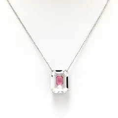 【新品】スワロフスキー ネックレス レディース シルバー ピンク SWAROVSKI Chroma 5608647