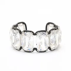 【新品】スワロフスキー バングル レディース シルバー シンプル SWAROVSKI Harmonia 5609662 大粒クリスタル 上品 軽やかな印象 日常に華を添える 程よい存在感  コーデを格上げ ジュエリー アクセサリー 並行輸入品