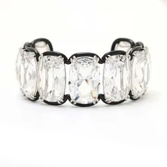 【新品】スワロフスキー バングル レディース シルバー シンプル SWAROVSKI Harmonia 5609663 大粒クリスタル 上品 軽やかな印象 日常に華を添える 程よい存在感 大人の装いに コーデを格上げ アクセサリー並行輸入品