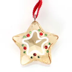 【新品】スワロフスキー 置物 レディース ベージュ クリスタル SWAROVSKI Holiday Cheers Gingerbread 5627610 ホリデーチアーズ ジンジャーブレッドスターオーナメントのサムネイル