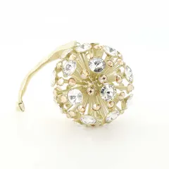 【新品】スワロフスキー クリスマス オーナメント レディース ゴールド   シンプル SWAROVSKI Constella ツリー ボールオーナメント（L）5628031のサムネイル