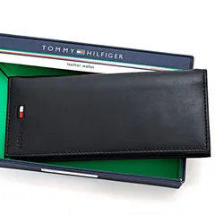 【新品】トミーヒルフィガー 長財布 メンズ レディース ブラック 31TL19X014 TOMMY HILFIGAR
