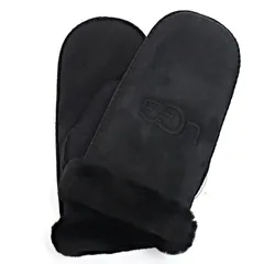 【新品】アグ 手袋 グローブ 20932-W-SHLNG-EMB-MTN-BLK-L-XL ブラック L-XLサイズ レディース UGG