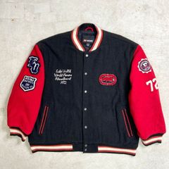 90s ニット切り替えレザージャケット ヴィンテージ 古着 BRAETAN