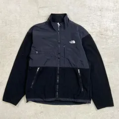 THE NORTH FACE ザ ノースフェイス デナリジャケット メンズ2XL相当 古着 POLARTEC ポーラーテック フリース×ナイロン アウトドアジャケット 裾ドローコード付き ビッグサイズ 大きいサイズ 黒