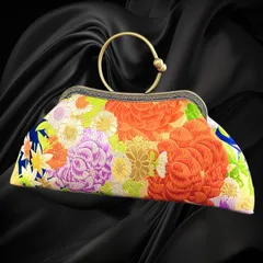 【No.808】着物リメイクバッグ、和風オリジナルバッグ、着物ショルダーバッグ