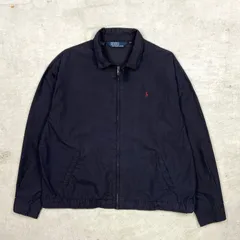 90年代 Polo by Ralph Lauren ポロバイラルフローレン スイングトップ メンズ2XL相当 古着 90s ヴィンテージ VINTAGE アメカジ  スポーツジャケット  墨黒