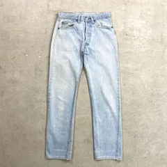 70年代 USA製 Levi's リーバイス 501 66後期 ストレート デニムパンツ メンズW30相当 古着 70s ヴィンテージ VINTAGE アメカジ ジーンズ ポケット裏チェーンステッチ 黒カンヌキ  アイスブルー ライトインディゴ