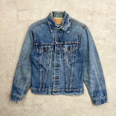 70年代 USA製 Levi's リーバイス 70505 デニムジャケット 4th メンズS相当 古着 70s ヴィンテージ VINTAGE アメカジ トラッカージャケット 青色