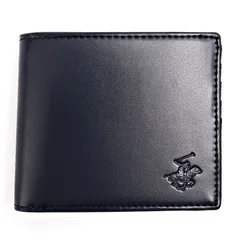 【新品】ビバリーヒルズポロクラブ 二つ折り財布 メンズ BHG-M1002 ネイビー ブラック BHG-M1002-NVBK BEVERLY HILLS POLO CLUBのサムネイル