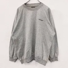 古着 used　～90s　adidas　アディダス　スウェット/トレーナー　ラグランスリーブ　ヴィンテージ　灰色　グレー　198サイズ【値引き交渉OK！】