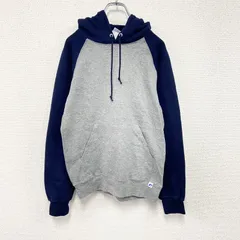 古着 used　00s～　RUSSELL　ラッセル　スウェットパーカー/フーディー　ヴィンテージ　紺　ネイビー　グレー　Sサイズ【値引き交渉OK！】