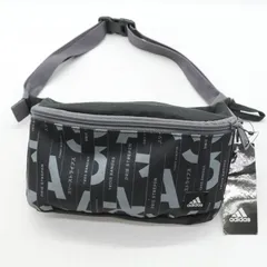 アディダス スリーストライプス ウエストバッグ 未使用 ウエストポーチ ボディバッグ 鞄 ブランド 黒 メンズ ブラック adidas