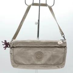 キプリング ハンドバッグ ポーチ チャーム付き 鞄 カバン ブランド レディース ベージュ Kipling 【中古】