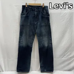 リーバイス 2003年 日本製 7702-20 ワイド バギー デニム パンツ ユーズド加工 00s メンズ 34インチ ISItems【USED】【古着】【中古】50154347