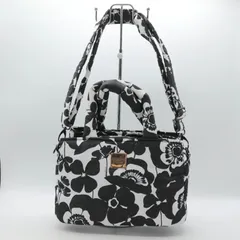 ボバロバ ショルダーバッグ 2way 花柄 ハンドバッグ 鞄 カバン ブランド レディース ホワイト×ブラック VOVAROVA 【中古】のサムネイル