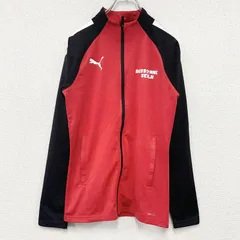 古着 used　PUMA　プーマ　トラックジャケット/ジャージ　デカロゴ　赤　レッド　XSサイズ【値引き交渉OK！】