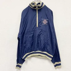 古着 used　～80s　LOGO7　プルオーバーナイロンジャケット　ヴィンテージ　紺　ネイビー　Lサイズ【値引き交渉OK！】