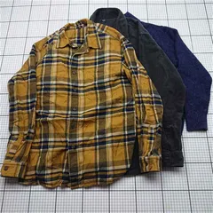 ◇ Θ ユニクロ UNIQLO チェックネルシャツ 長袖シャツ Mサイズ メンズ E  【1602130005727】