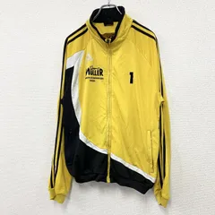 古着 used　00s　adidas　アディダス　トラックジャケット/ジャージ　デカロゴ　ヴィンテージ　黄色　イエロー　186サイズ【値引き交渉OK！】