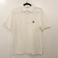 【姫路東店】 中古 MONCLER | モンクレール ポロシャツ MAGLIA POLO MANICA CORTA F20918A71800 国内正規品 ホワイト サイズ：M 【108】