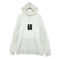 RAGEBLUE レイジブルー KANGOL カンゴール コラボ プリントロゴ 長袖 スウェットパーカー M ホワイト メンズ 古着