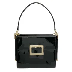 ロジェヴィヴィエ Roger vivier ミスヴィヴ ショルダーバッグ パテントレザー ブラック ゴールド金具 レディース【中古】