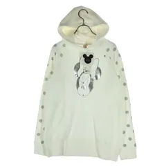 未使用 UNIQLO ユニクロ ミニーマウスプリント 長袖 スウェットパーカー M ホワイト UT レディース 古着