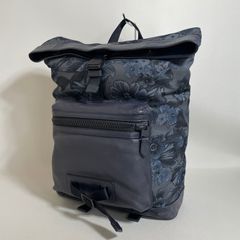 極美品COACHコーチエクスプローラーフローラル ハワイアンプリント 