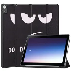 For NTTドコモ dtab d-51C / SHARP AQUOS SH-T04C 10.1インチ 2025年新型 ケース スタンド機能付き 開閉式三つ折薄型スタンドケース PUレザー カバー (YJ）