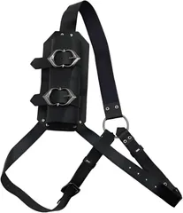 TENOABLE 背負い ソードホルダー 剣帯 調節可能 コスプレ 模造刀 鞘 中世 騎士 (ブラック)