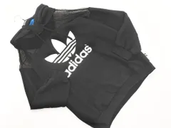adidas originals アディダスオリジナルス RITA ORA メッシュ 切替 スウェット ロゴ フーディ プルオーバー パーカー sizeOT/黒 ■◇ レディース