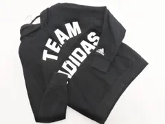 adidas アディダス スウェット ロゴ プリント プルオーバー パーカー size0/黒 ■◇ メンズ