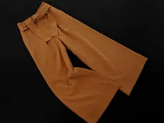 Mila Owen ミラオーウェン ウエスト リボン ワイド パンツ size0/ベージュ ■■ レディース