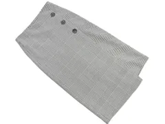 新品 ZARA WOMAN ザラ ウーマン チェック ラップ タイト スカート sizeS/白ｘ黒 ■■ レディース