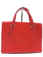 HIROKO KOSHINO ヒロココシノ レザー トート バッグ 赤 ■■ レディース