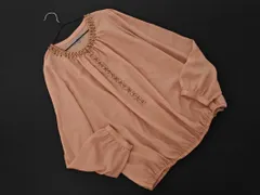 Viaggio Blu ビアッジョブルー ビーズ ブラウス シャツ size2/ピンクベージュ ■◇ レディースのサムネイル