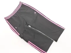 adidas アディダス クロップド トラック パンツ sizeL/黒 ■◇ レディース