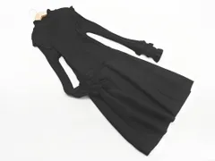 ZARA ザラ 透かし編み 切替 ニット ワンピース sizeM/黒 ■◇ レディース