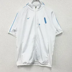 古着 used　00s　NIKE　ナイキ　Dri-FIT　半袖ジャージ　ヴィンテージ　白　ホワイト　Mサイズ【値引き交渉OK！】