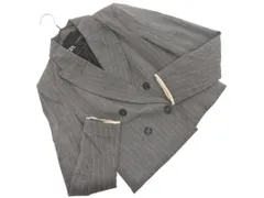 ZARA ザラ ダブルボタン ストライプ ジャケット sizeXS/グレー ■◇ レディース