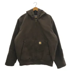 【中古】Carhartt アクティブジャケット サイズL ブラウン J130-M[19]