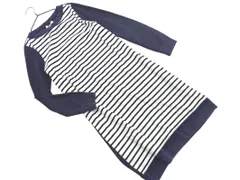 UNITED ARROWS ユナイテッドアローズ STYLE for LIVING ボーダー ワンピース 紺 ■◇ レディース