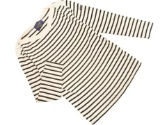 Le minor ルミノア ショルダーボタン ボーダー カットソー size1/ベージュｘ黒 ■◇ レディース