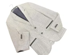 ZARA ザラ エルボーパッチ テーラード ジャケット sizeM/白ｘ紺 ■◇ メンズ